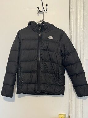 The North Face Kids Black Hooded Puffer Jacket